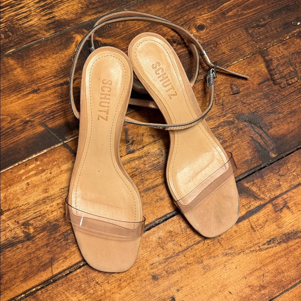 SCHUTZ Disco Wrap Around Heels size 6.5 B